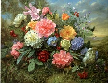 unknow artist Floral, beautiful classical still life of flowers.082 France oil painting art